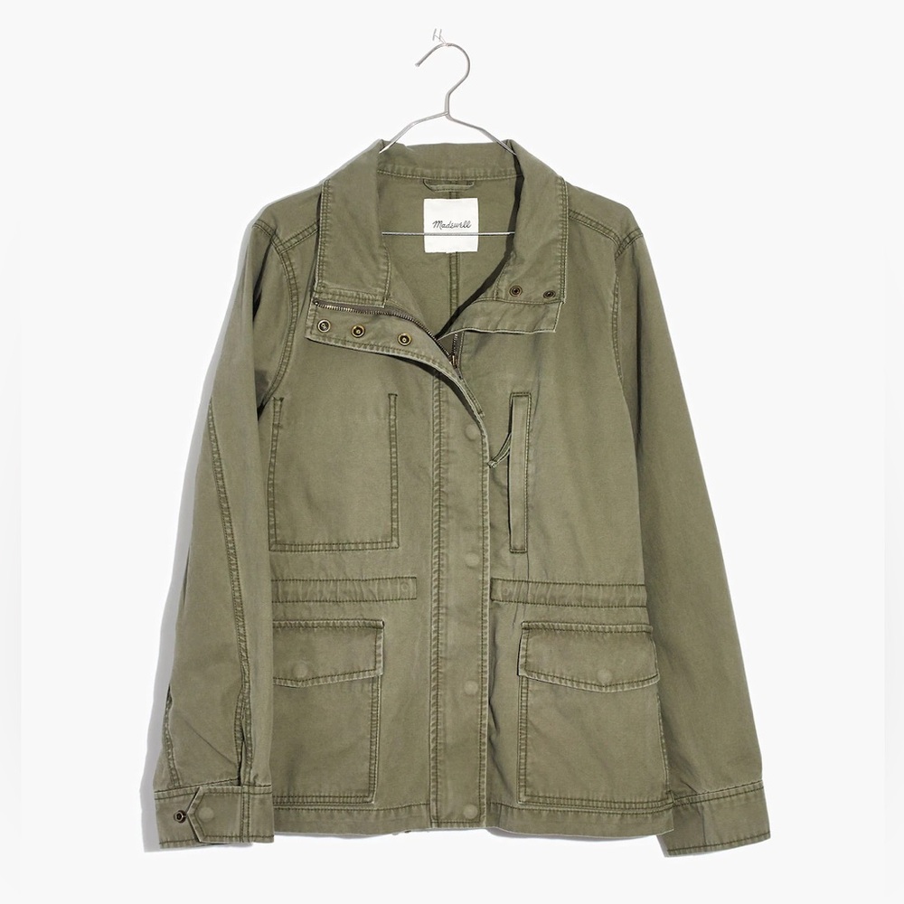 Madewell Passage Jacket in Desert Olive - Picture 4 of 16